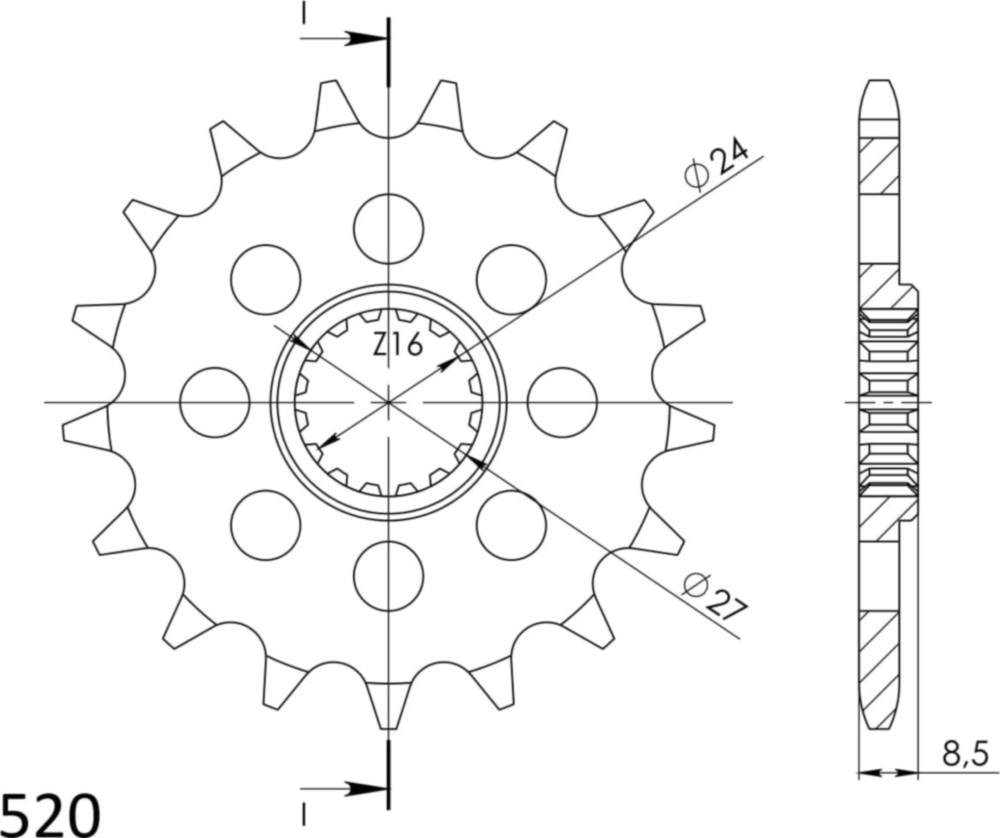 Ritzel Supersprox 520/17Z 22902-17