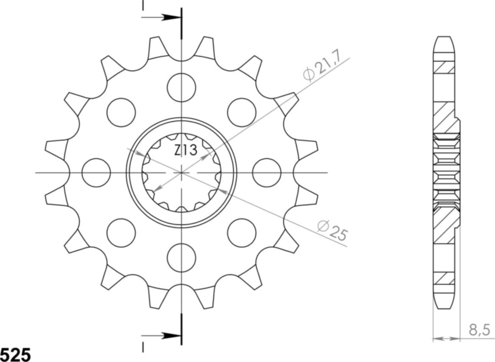 Ritzel Supersprox 525/15Z 24603-15