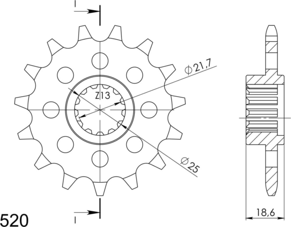 Ritzel Supersprox 520/15Z 24605-15