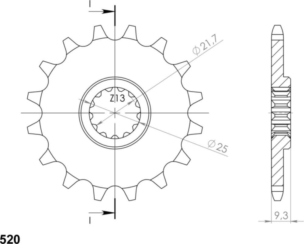 Ritzel Supersprox 520/14Z 24503-14