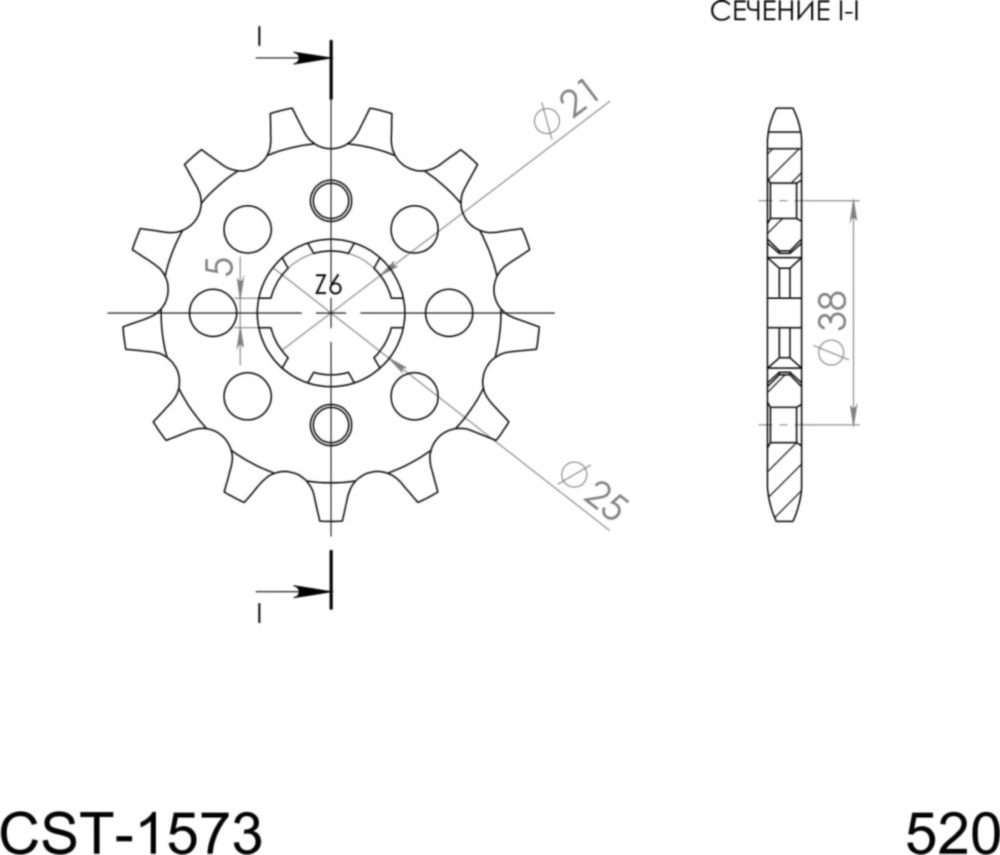 Ritzel Supersprox 520/13Z 21308-13