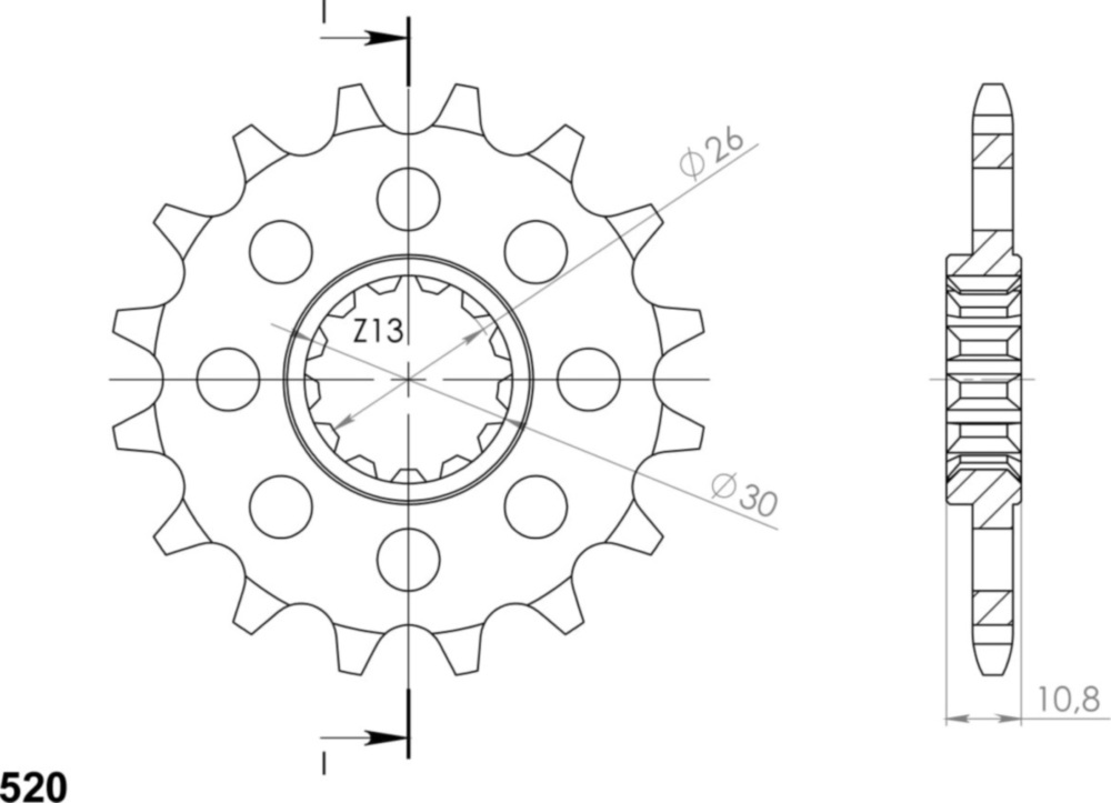 Ritzel Supersprox 520/17Z 21804-17
