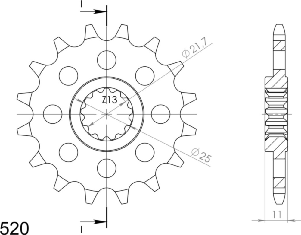 Ritzel Supersprox 520/15Z 21603-15
