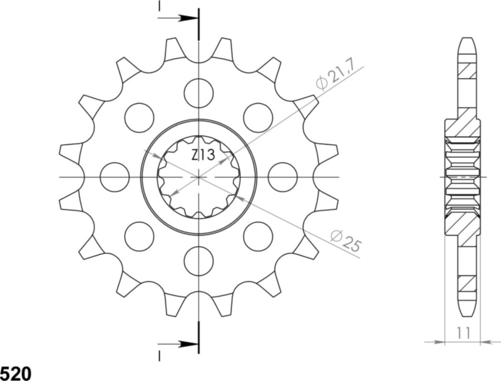 Ritzel Supersprox 520/16Z 21603-16