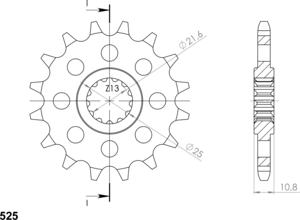Ritzel Supersprox 525/16Z 21606-16