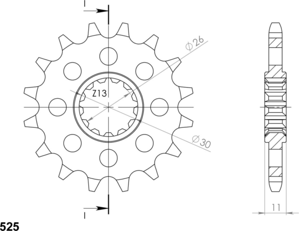 Ritzel Supersprox 525/15Z 21609-15