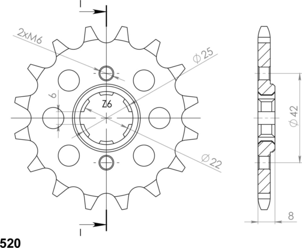 Ritzel Supersprox 520/15Z 20281-15