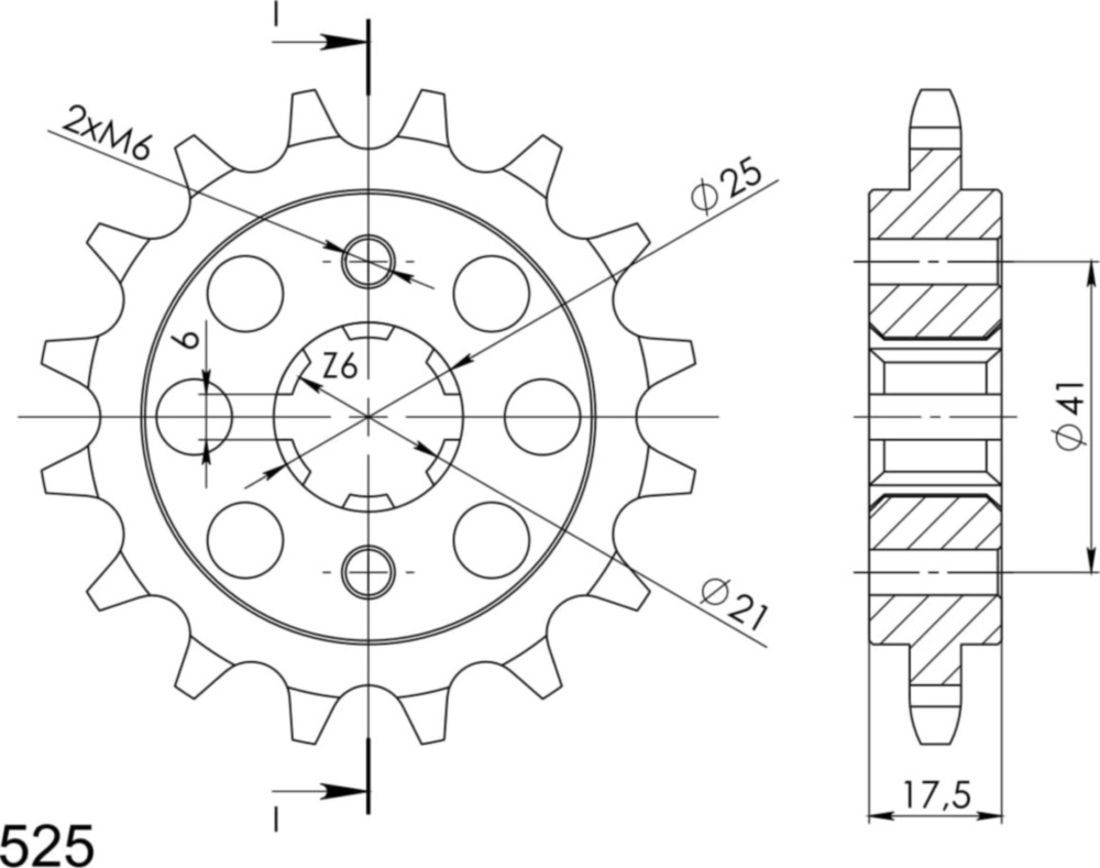 Ritzel Supersprox 525/15Z 20513-15
