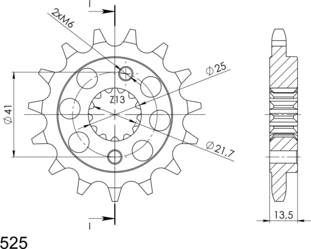 Ritzel Supersprox 525/15Z 20507-15