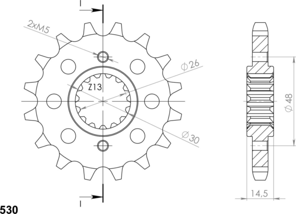 Ritzel Supersprox 530/16Z 20602-16