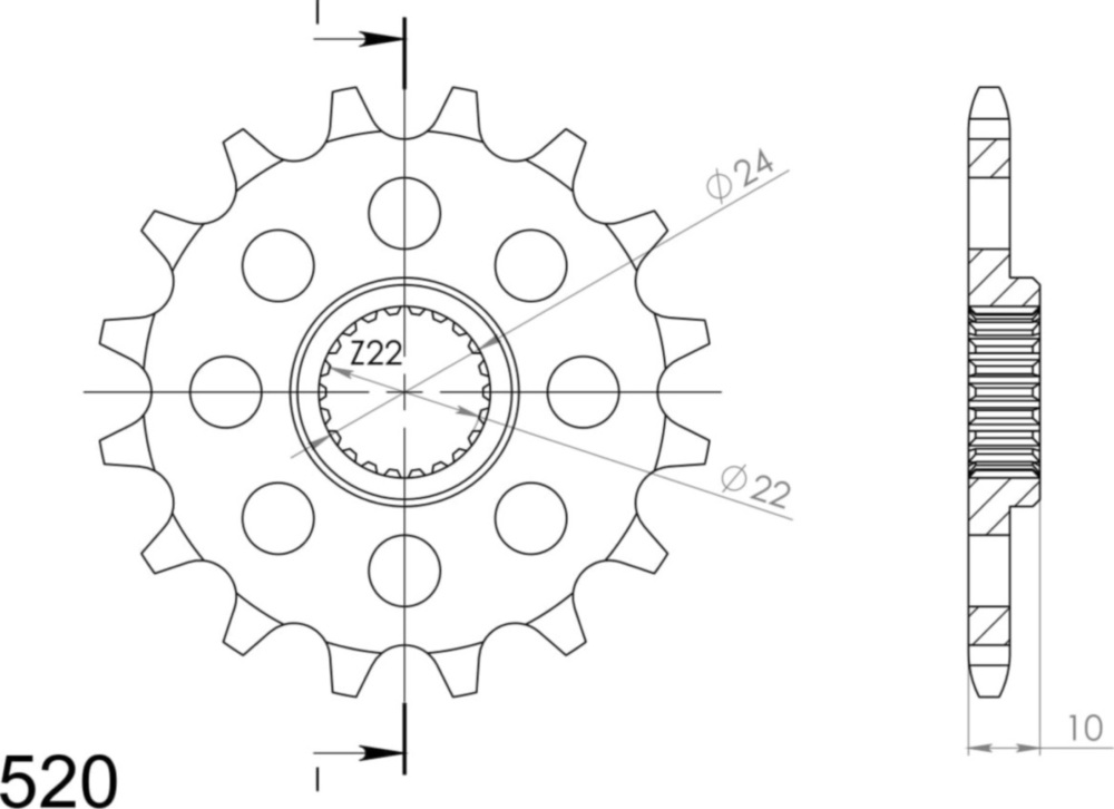 Ritzel Supersprox 520/16Z 94710-16