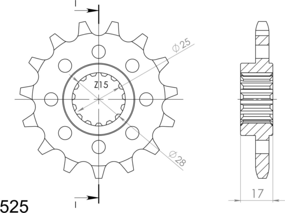 Ritzel Supersprox 525/14Z 52615-14