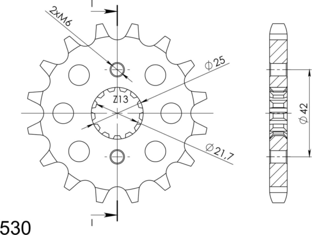Ritzel Supersprox 530/18Z 28400-18