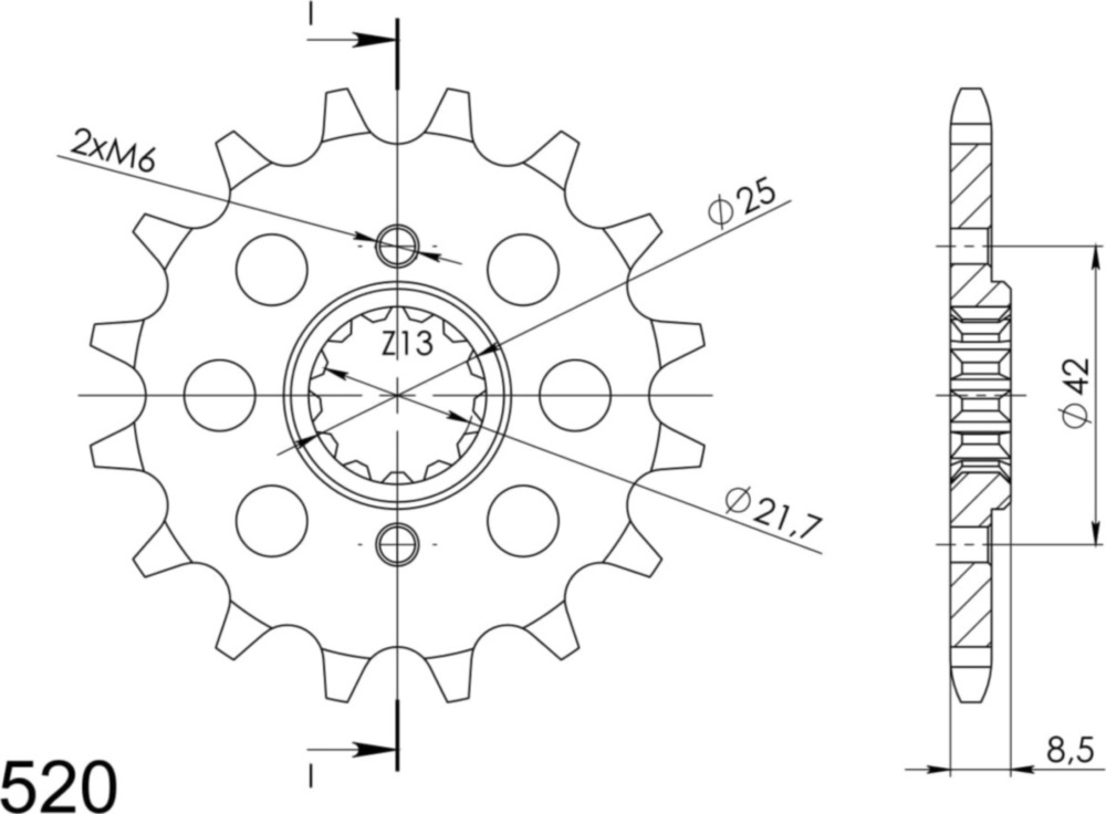 Ritzel Supersprox 520/15Z 24502-15