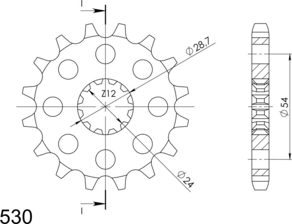 Ritzel Supersprox 530/18Z 24601-18