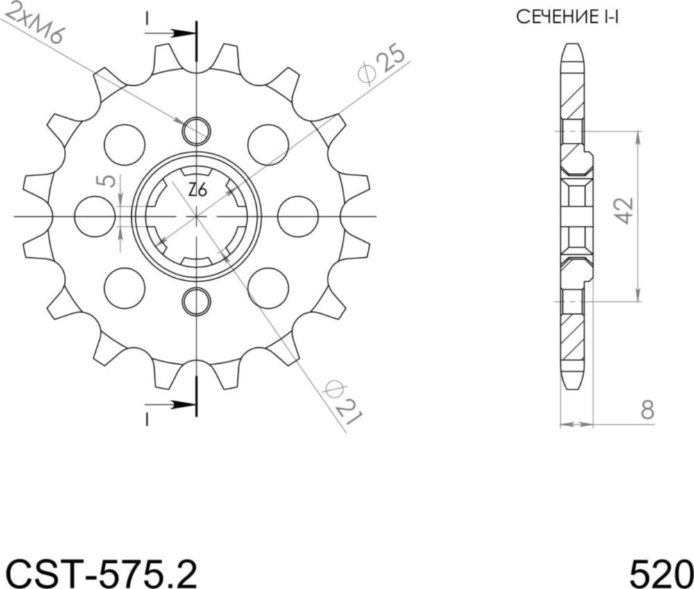 Ritzel Supersprox 520/15Z 21502-15