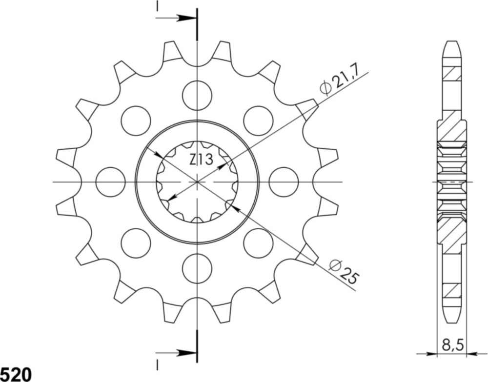 Ritzel Supersprox 520/15Z 21601-15