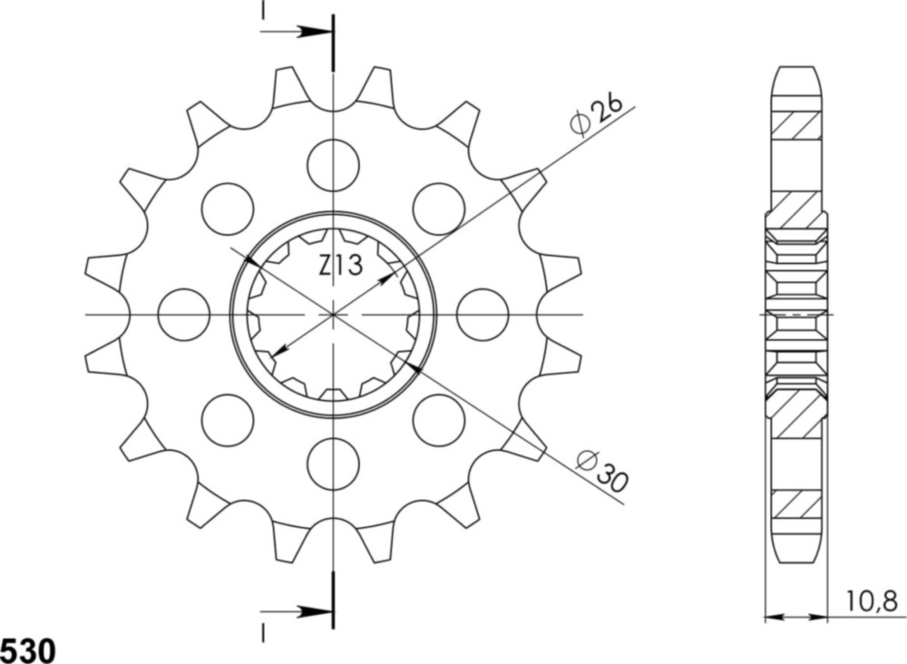 Ritzel Supersprox 530/15Z 21801-15