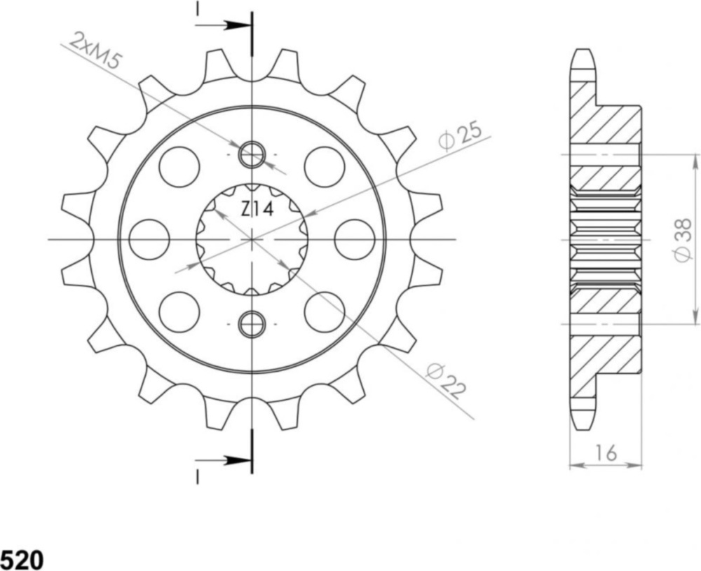Ritzel Supersprox 520/15Z 52604-15