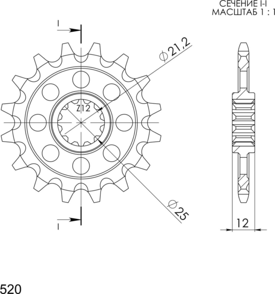 Ritzel Supersprox 520/13Z 64302-13