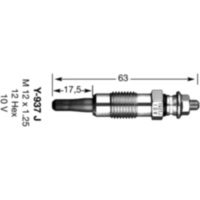 Gl&uuml;hkerze Y-937J NGK