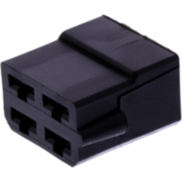 Geh&auml;use FLACHSTECK 4P schwarz JMP