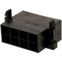 Geh&auml;use FLACHSTECK 8P schwarz JMP