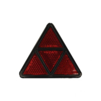 R&uuml;ckstrahler Dreieck rot