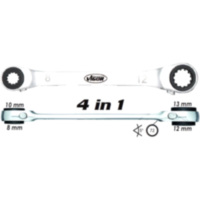 Doppel Ratschenringschl&uuml;ssel 4IN1 V3607
