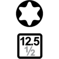 Kraft-Stecknuss Satz E-Torx 1/2 Zoll