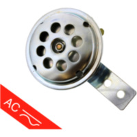 Hupe Motorrad 12V AC silber JMP