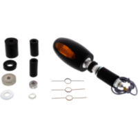 Blinker Blinkleuchte alu schwarz