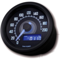 Tachometer elektrisch schwarz Daytona