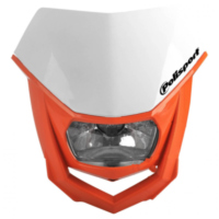 Scheinwerfer Maske Halo wei&szlig;/orange