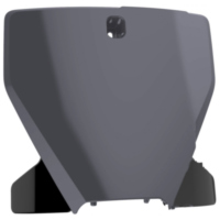 Startnummerntafel grau/schwarz