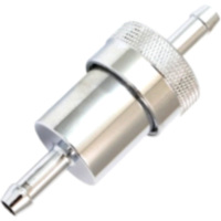 Kraftstofffilter 6 mm alu chrom JMP
