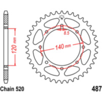 Kettenblatt Kettenrad 38Z Teilung 520 JTR48738