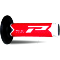 Lenkergriffe Griffgummi wei&szlig;/rot/schwarz