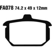 Bremsbel&auml;ge Bremsklotz Sinter HH EBC FA078HH