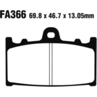 Bremsbel&auml;ge Bremsklotz Sinter HH EBC FA366HH