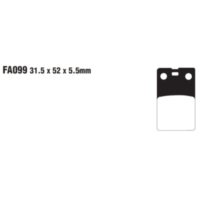 Bremsbel&auml;ge Bremsklotz Standard Scooter EBC SFA099