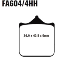 Bremsbel&auml;ge Bremsklotz Sinter GPFAX EBC GPFAX6044HH