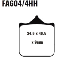 Bremsbel&auml;ge Bremsklotz Sinter EPFA EBC EPFA6044HH