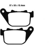 Bremsbel&auml;ge Bremsklotz Semi-Sinter V EBC FA387V