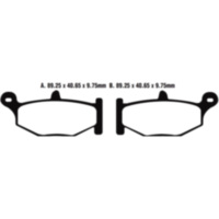 Bremsbel&auml;ge Bremsklotz Semi-Sinter V EBC FA419V