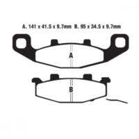 Bremsbel&auml;ge Bremsklotz Sinter R EBC FA129R