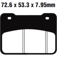 Bremsbel&auml;ge Bremsklotz Sinter HH Scooter EBC SFA627HH