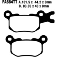 Bremsbel&auml;ge Bremsklotz Standard EBC FA684TT