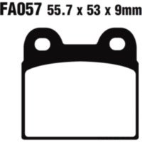 Bremsbel&auml;ge Bremsklotz Semi-Sinter V EBC FA057V