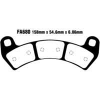 Bremsbel&auml;ge Bremsklotz Sinter R EBC FA680R
